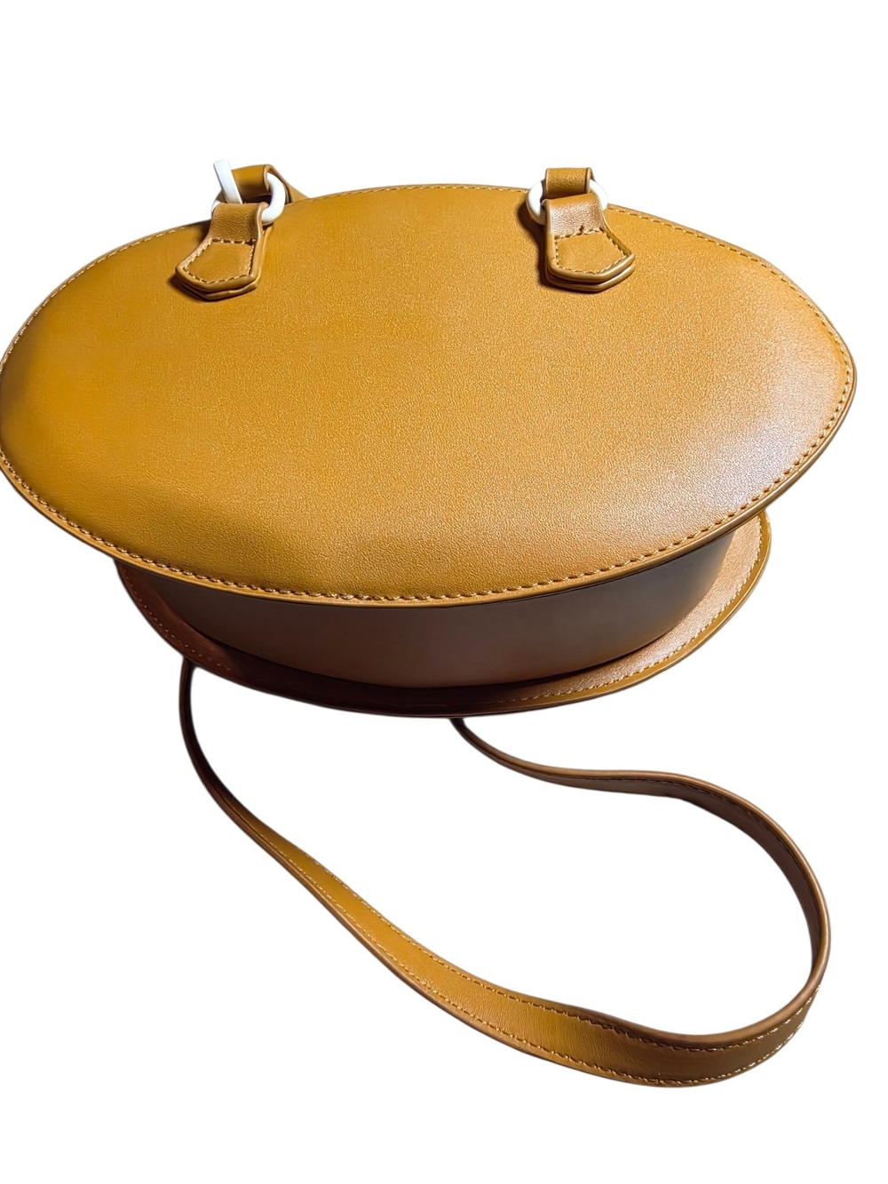 Luv Betsey by Betsey Johnson Tan Football Novelty Crossbody Bag Satchel - Picture 15 of 16